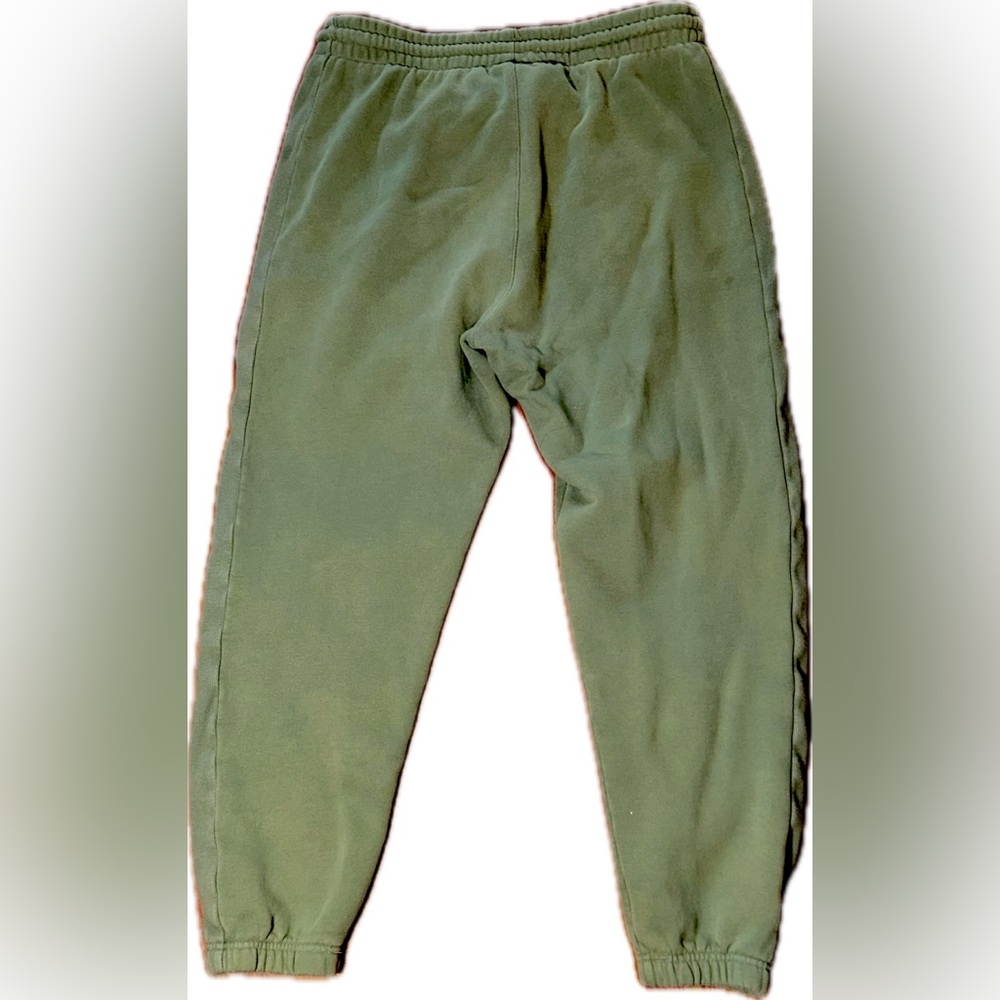 TNA Aritzia Cozy Sweatfleece Sage Green Sweatpants Joggers Boyfriend Fit L - Picture 5 of 7